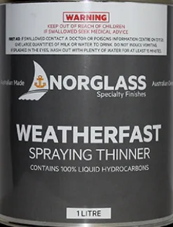 3052 1Litre WEATHERFAST SPRAYING THINNER,  AVAILABLE IN STORE ONLY