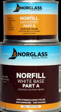 1153 NORFILL WHITE EPOXY FILLER 250g - AVAILABLE IN STORE ONLY