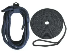BLACK NYLON DOCKLINE - SPLICED 14mm x 15Mtr