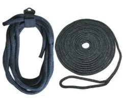 BLACK NYLON DOCKLINE - SPLICED - 12mm x6Mtr