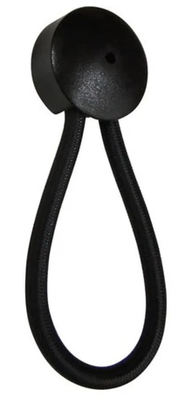 CANVAS SHOCK CORD LOOP 100mm BLACK