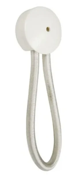 CANVAS SHOCK CORD LOOP 110mm WHITE