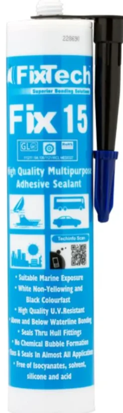 Fix15 Black 290ml - Multipurpose Adhesive Sealant