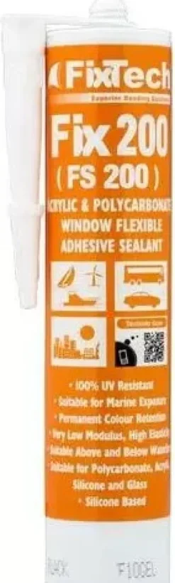 FIX200 SILICONE - BLACK - 310ML