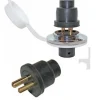 FLUSH POWER PLUG & SOCKET - 2 PIN