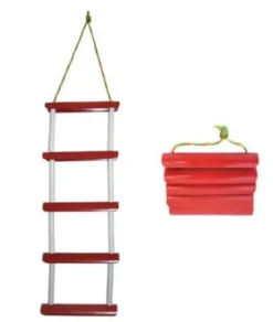 FOLDING 5 STEP  ROPE LADDER  - 1.5 METRES LONG