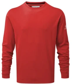 HENRI LLOYD MONO LONG SLEEVE TEE  - RED -  SIZE SMALL ONLY