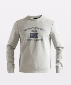 HENRI LLOYD ROUND THE WORLD SWEATSHIRT - GREY MELANGE