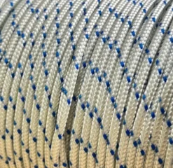 IRB 10MM BOWLINE BRAID -WHITE / BLUE FLECK - SOLD PER METRE