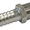 MALE HOSE TAIL - 316G STAINLESS -1/2" BSP