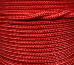 12MM BOWLINE BRAID - DB POLY - RED - SOLD PER METRE
