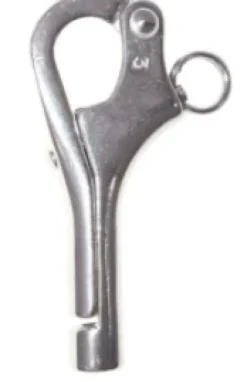 PELICAN HOOKS - STAINLESS STEEL 75mm x 6mm thread