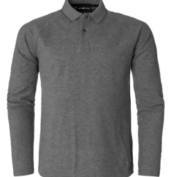 SAIL RACING RACE LS POLO - GREY MEL - DISCONTINUED STYLE