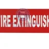 SAM ALLEN SAFETY LABEL - FIRE EXTINGUISHER 100mm x 30mm 3M ADHESIVE