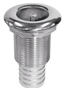 SKIN FITTINGS - 316 STAINLESS (BARBED HOSE TAIL END) 32mm