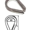 STAINLESS STEEL WIRE ROPE THIMBLE - 3mm - RWB2688