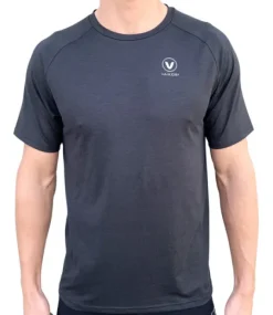 VAIKOBI MENS UV PERFORMANCE S/S TECH TEE- CHARCOAL