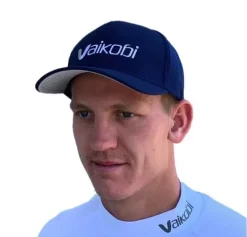 VAIKOBI PERFORMANCE MESH HAT LOGO - NAVY