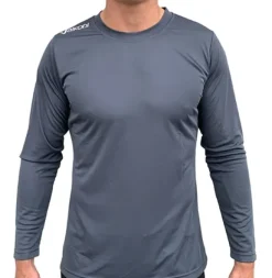 VOCEAN L/S UV TOP- GUN METAL GREY
